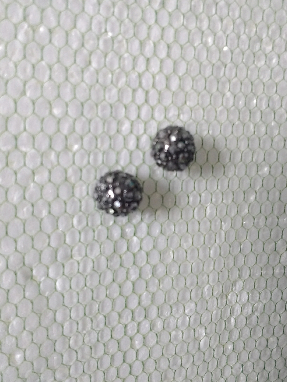Sterling Silver Tone Pavé Crystal Stud Earrings